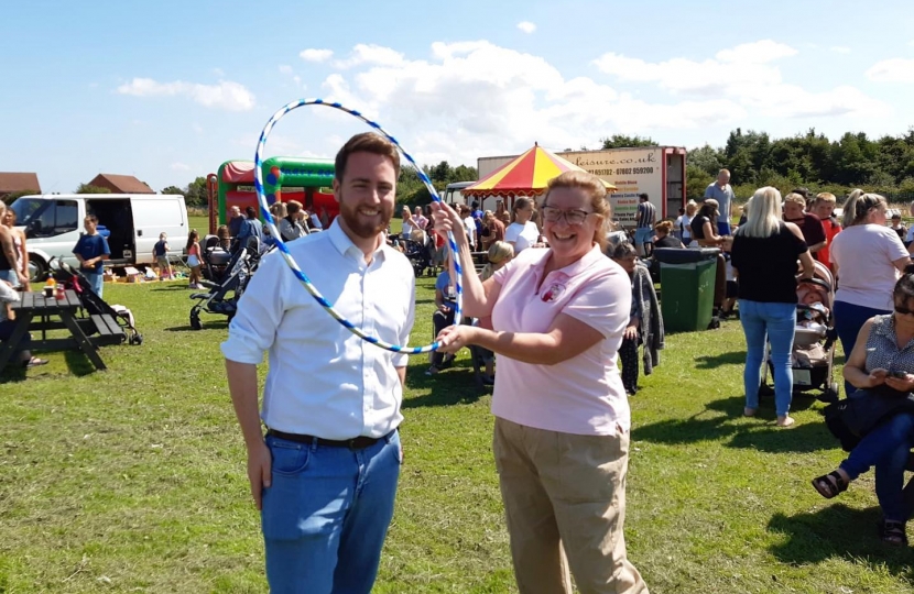 Jacob at family fun day