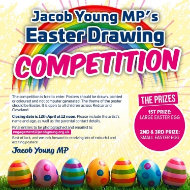 Easter drawing competition poster